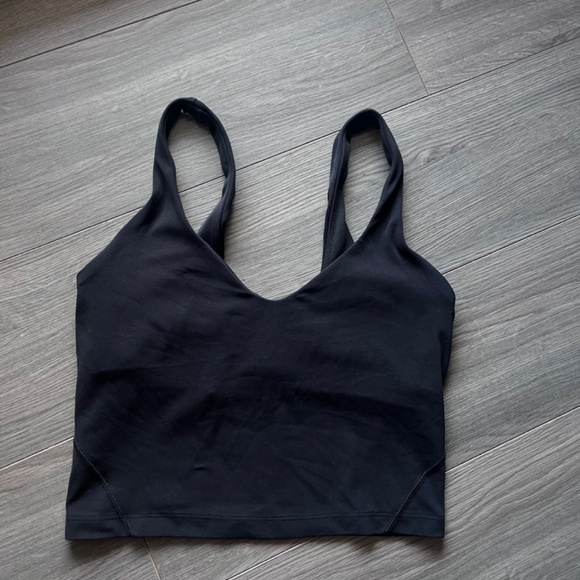 lululemon black align tank size 4 comfy casual athletic - Picture 2 of 3